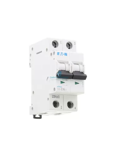 Disjoncteur Eaton Faz6-c16/2 6ka 2p c 16a